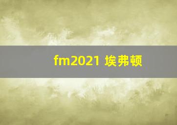 fm2021 埃弗顿